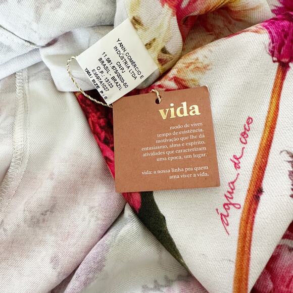 Agua De Coco Wrap Halter Cover Up Maxi Dress Small NWT - Picture 12 of 14